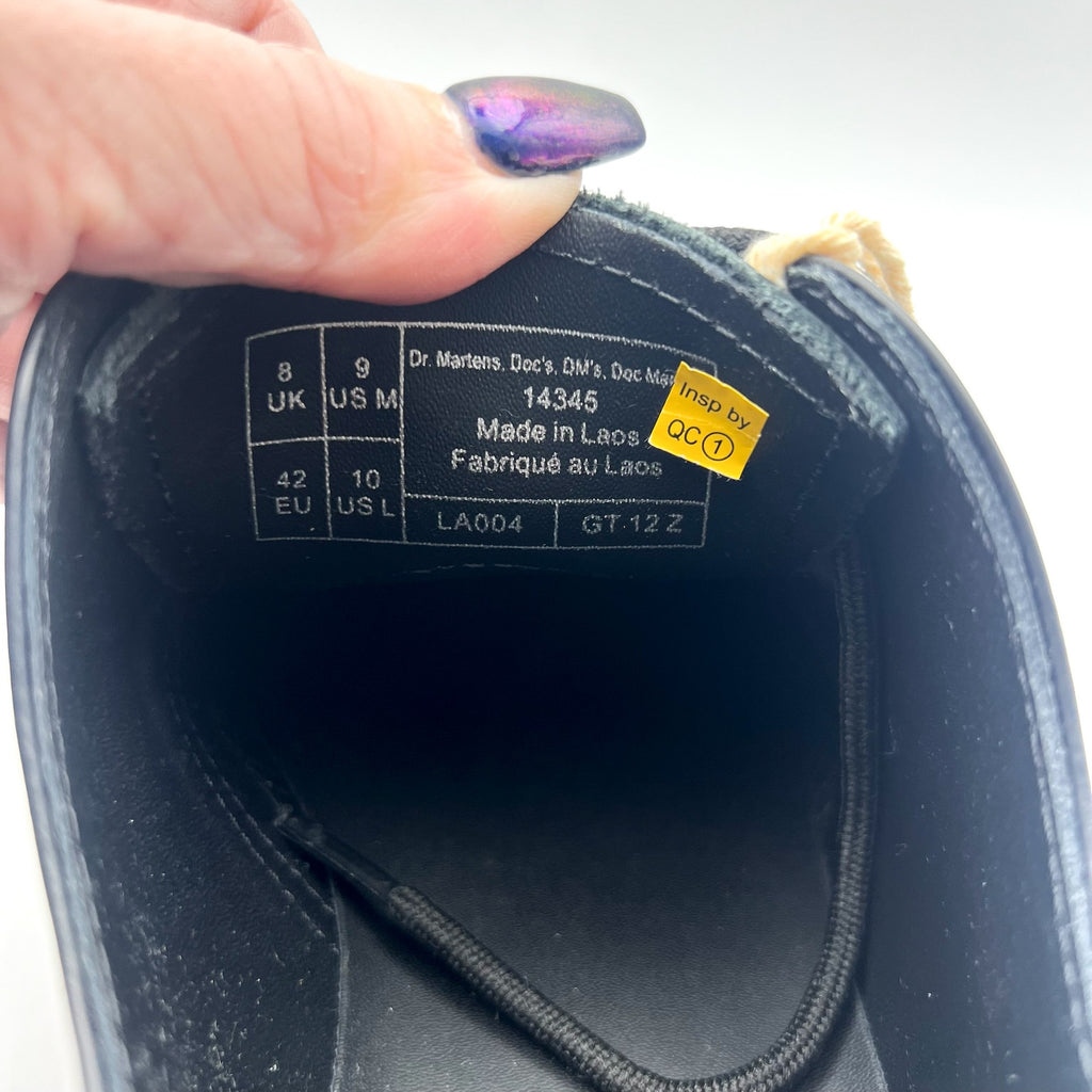 Dr. Martens 1461 Mono Smooth Oxford Shoes Mens 9 Womens 10 Black Leather NIB