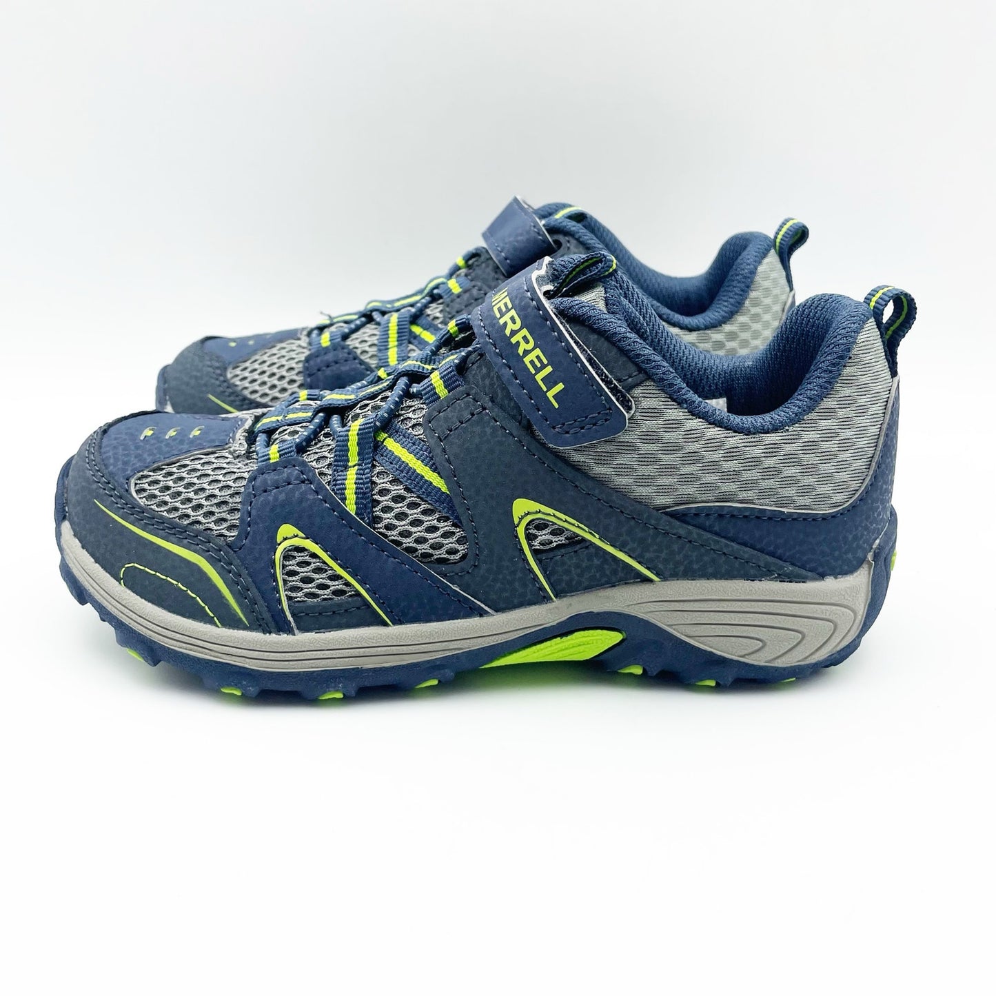 Merrell Kids Trail Chaser Jr. Sneakers US 13 M EU 31 Navy Green Athletic NIB