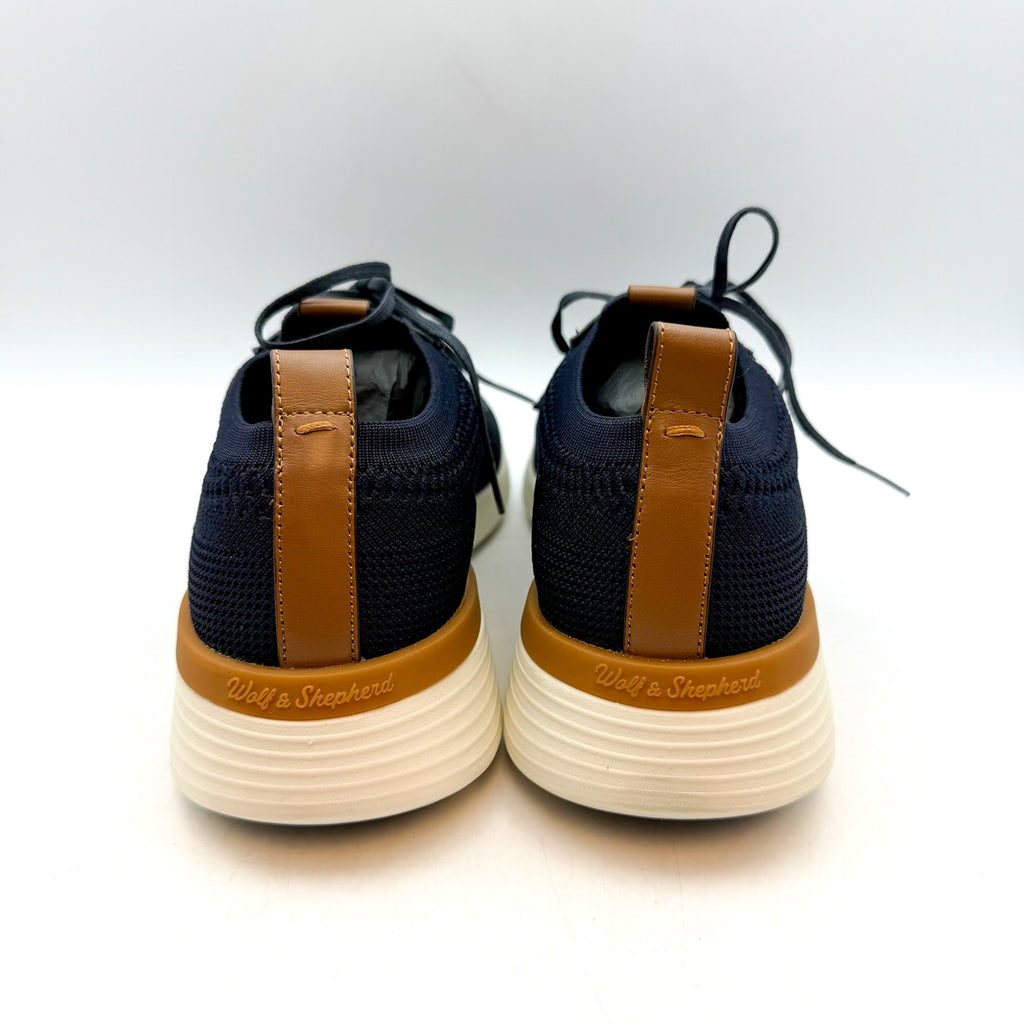 Wolf & Shepherd Swiftknit Derby Sneakers MENS 6 WOMENS 8 Navy Blue T0622 NIB