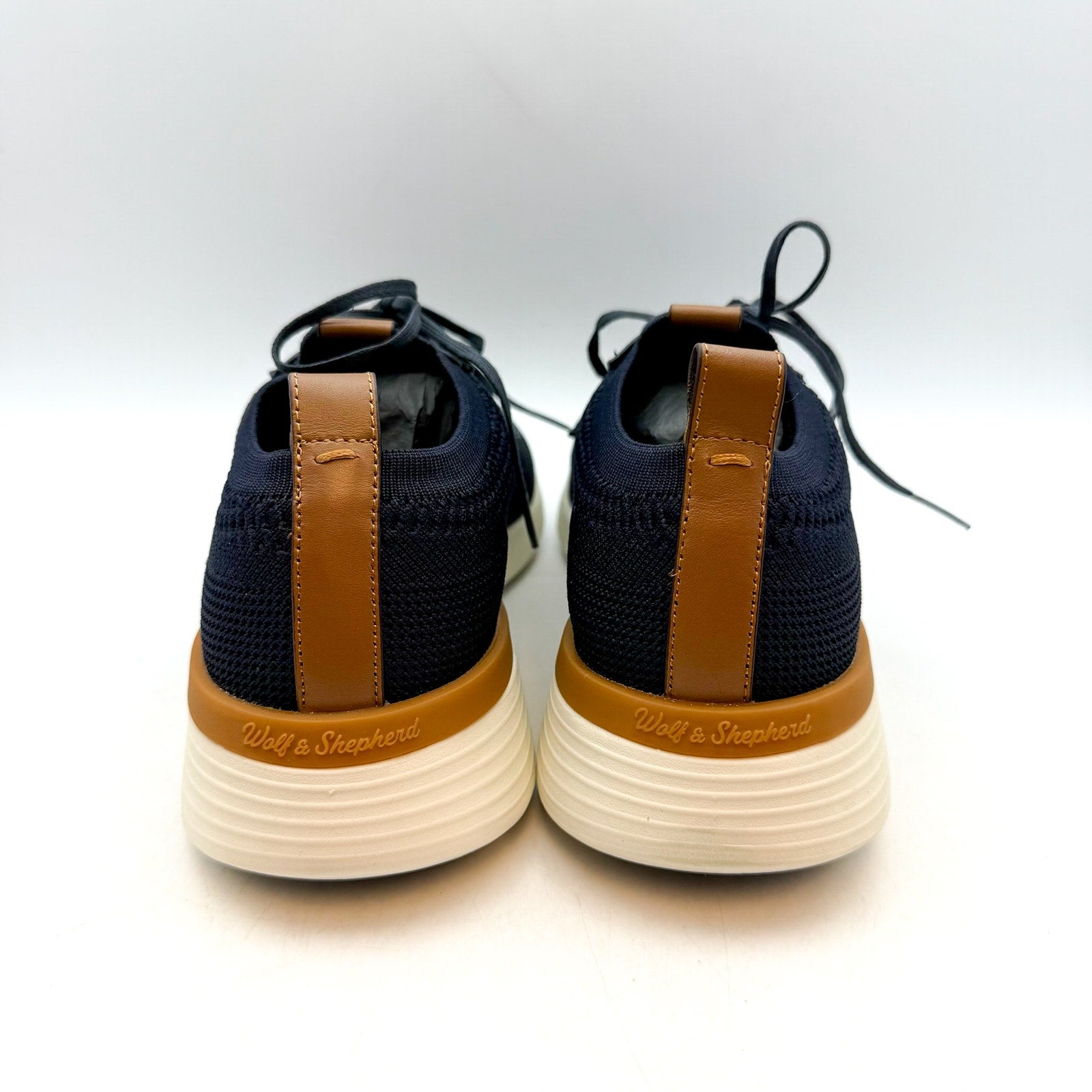 Wolf & Shepherd Swiftknit Derby Sneakers MENS 6 WOMENS 8 Navy Blue T0622 NIB