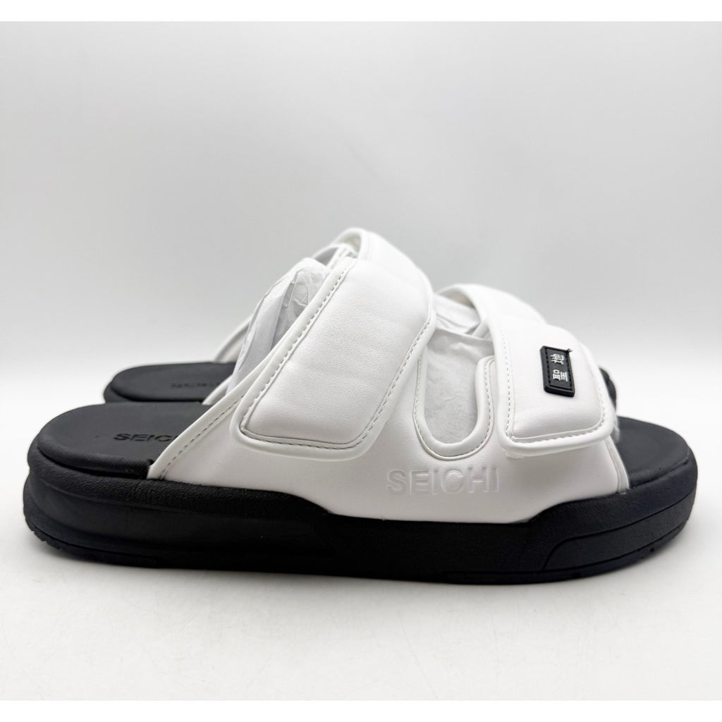 SEICHI Men's Senko Slide Sandals US 10 EU 43 White Black NIB