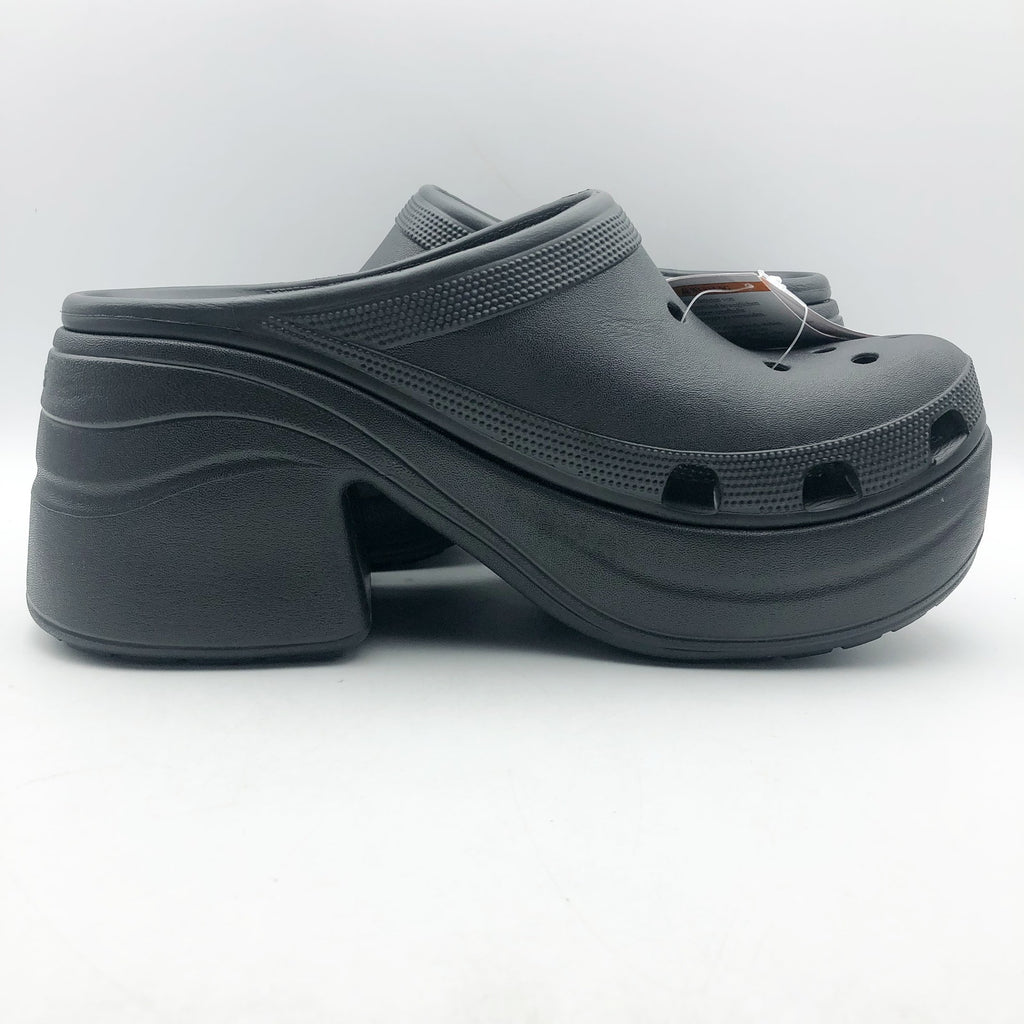 Crocs Womens Siren Crush Platform Clogs Size 11 Black Heels NWT