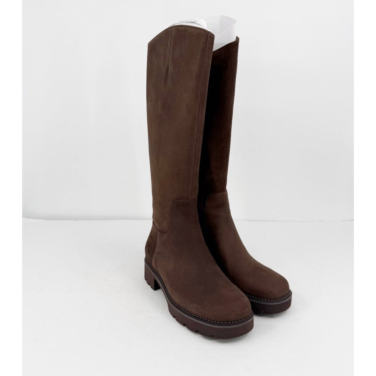 VIONIC Womens Fallbrook Knee High Boots Size 9.5 WIDE Brown Leather NIB