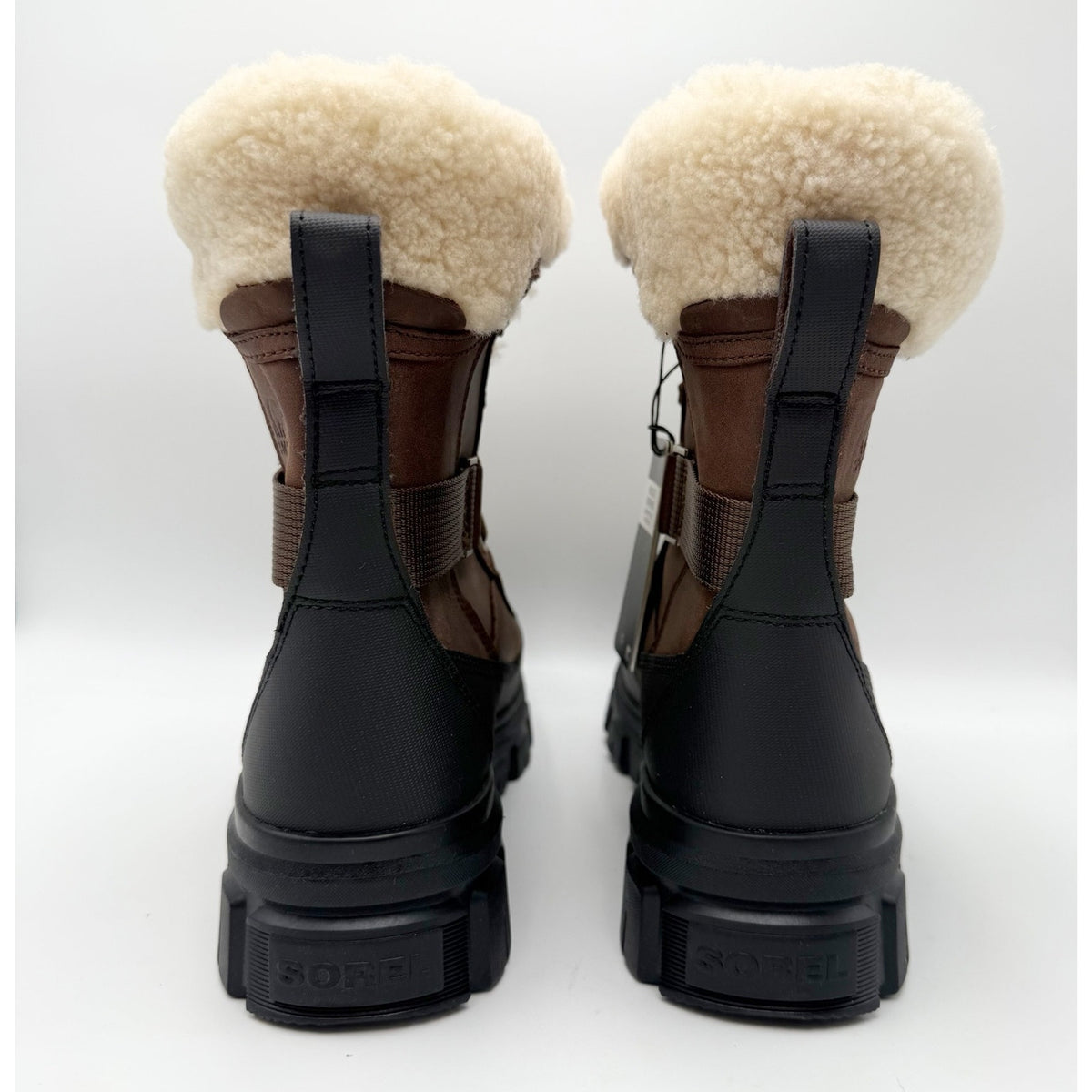 Sorel Womens Tivoli V Parc Winter Boots Size 12 Brown Leather Waterproof NIB