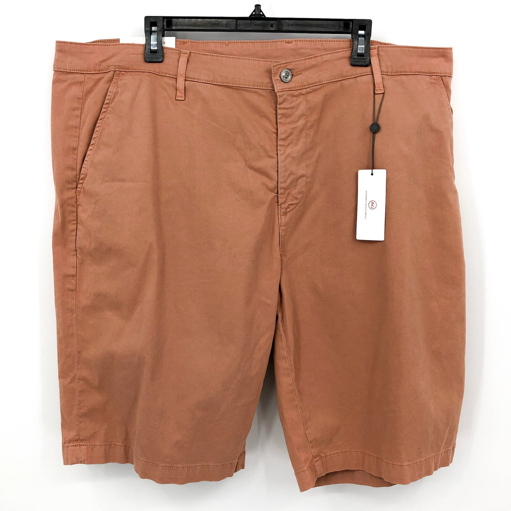 AG ADRIANO GOLDSCHMIED Mens Griffin Shorts Size 42 Orange 10" Tailored Fit NWT