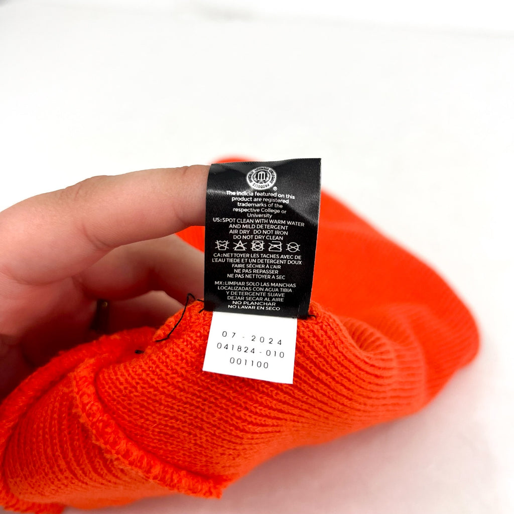 47 BRAND Mens Clemson Tigers Harbor Cuffed Knit Hat One Size Orange NWT