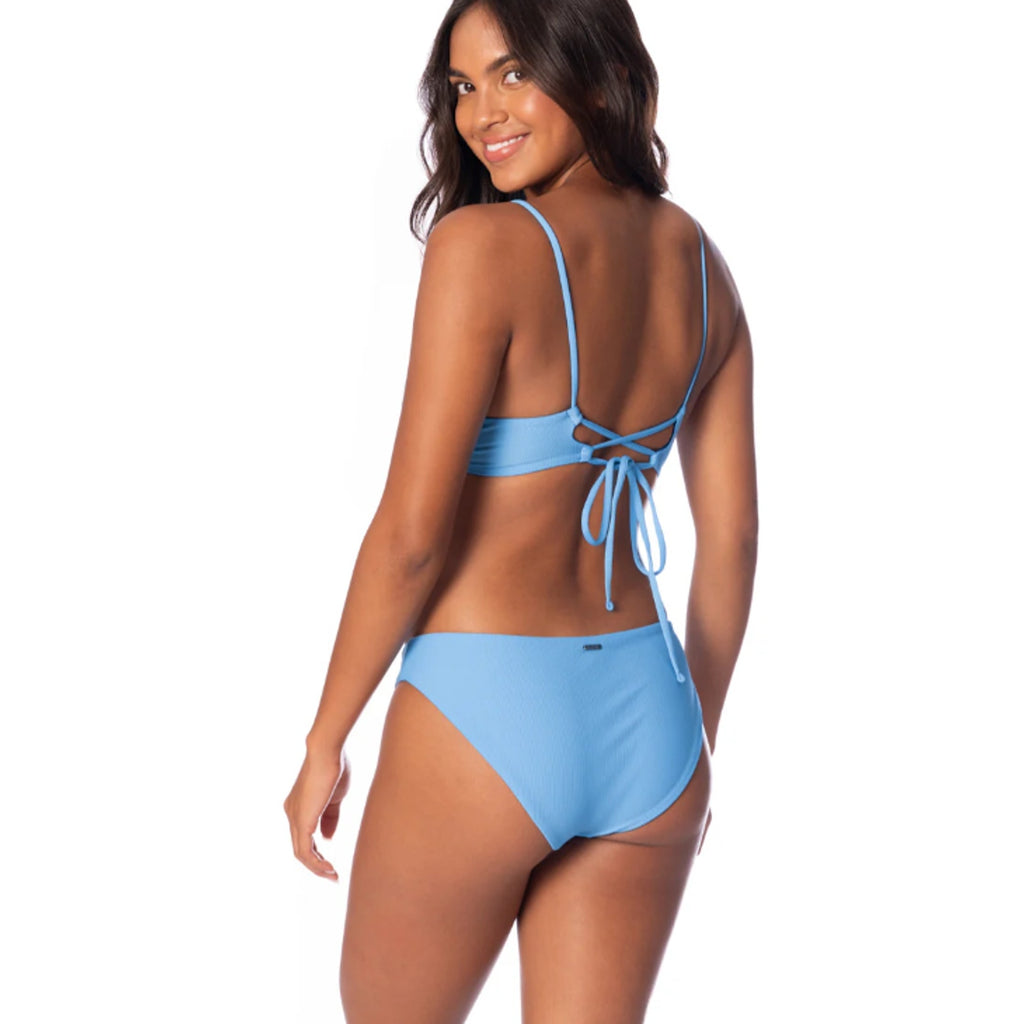 MAAJI Women's Sublimity Classic Bikini Bottom Large Stone Blue Regular Rise NWT