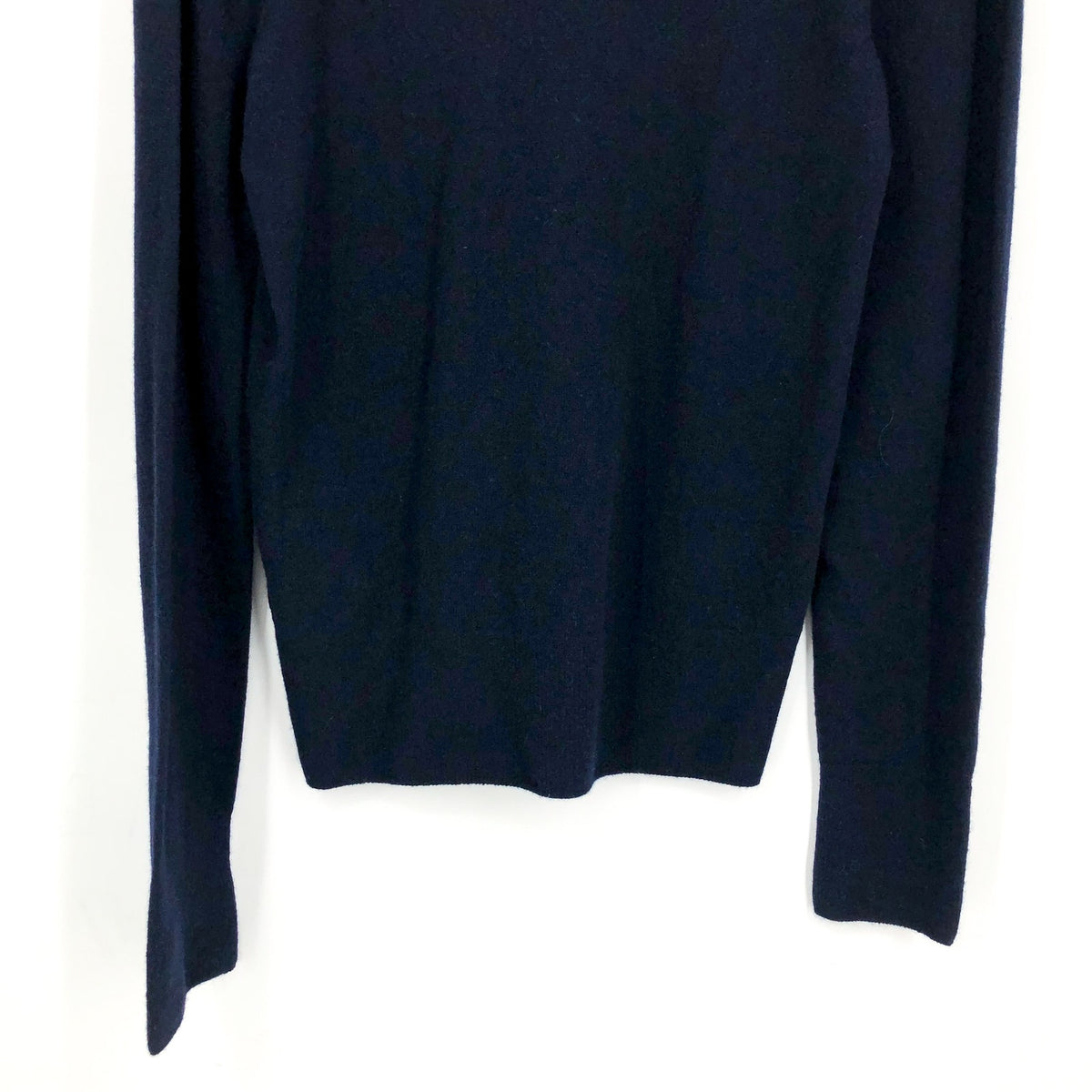 ACTIVE CASHMERE Men's Cashmere Sweater Small Navy Blue Long Sleeve NWT