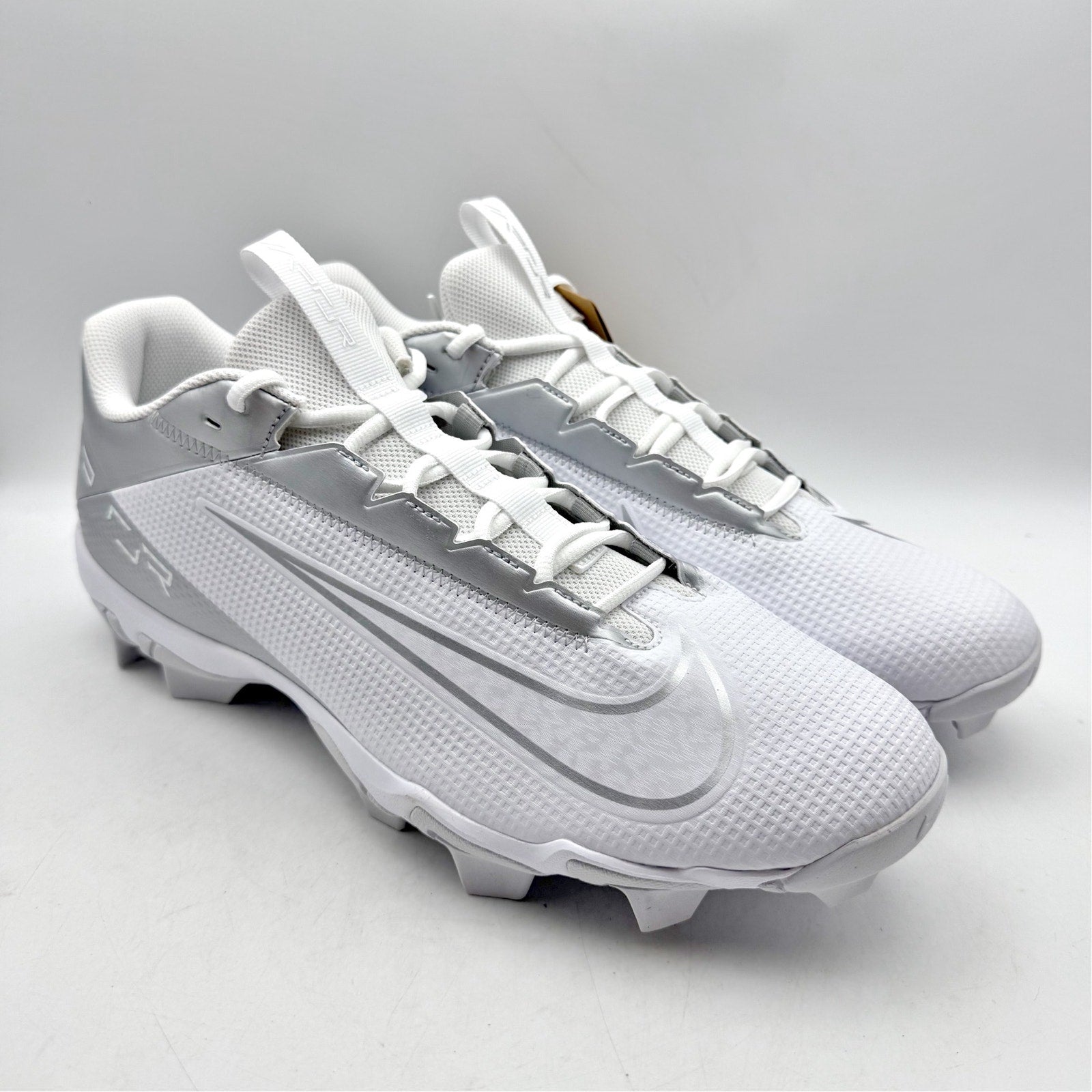 NIKE Mens Vapor Edge Shark 2 Football Cleats US 13 EU 47.5 White Silver NIB