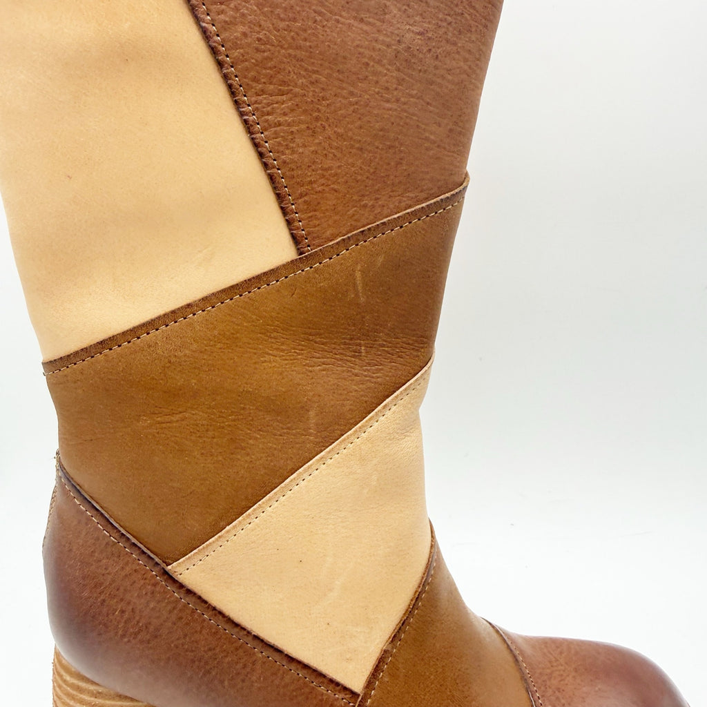 Kork-Ease Womens Asbee Knee High Boots Size 6.5 M EU 37 Tan Leather Suede NIB