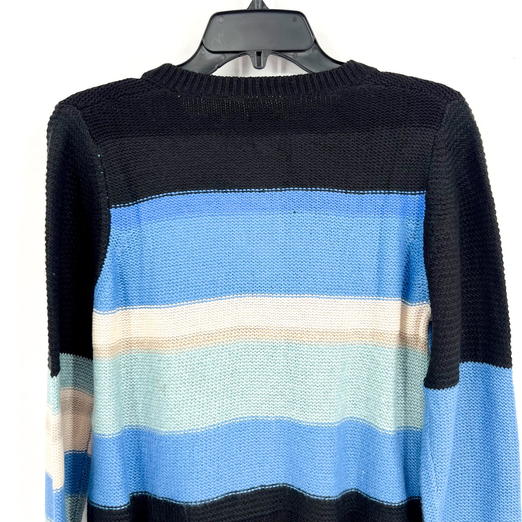 NIC+ZOE Womens Mid-Day Mix Cardigan Sweater Small Blue Multi NWT