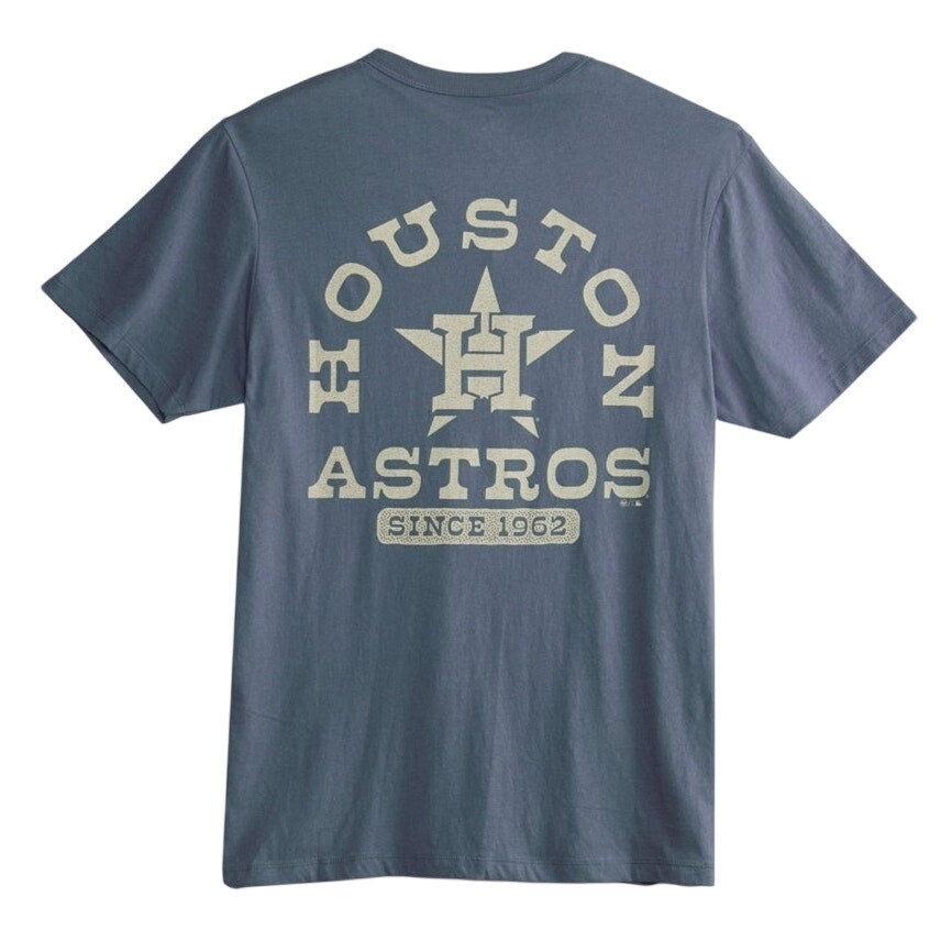 47 BRAND Mens Houston Astros Back Canyon Franklin T-Shirt Small Atlas Blue NWT