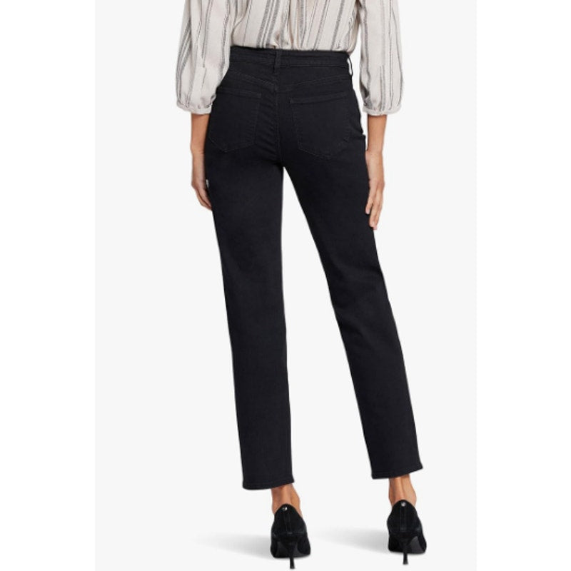 NYDJ Women's Emma Relaxed Slender Jeans Size 0 Black Huntley Lift Tuck NWT