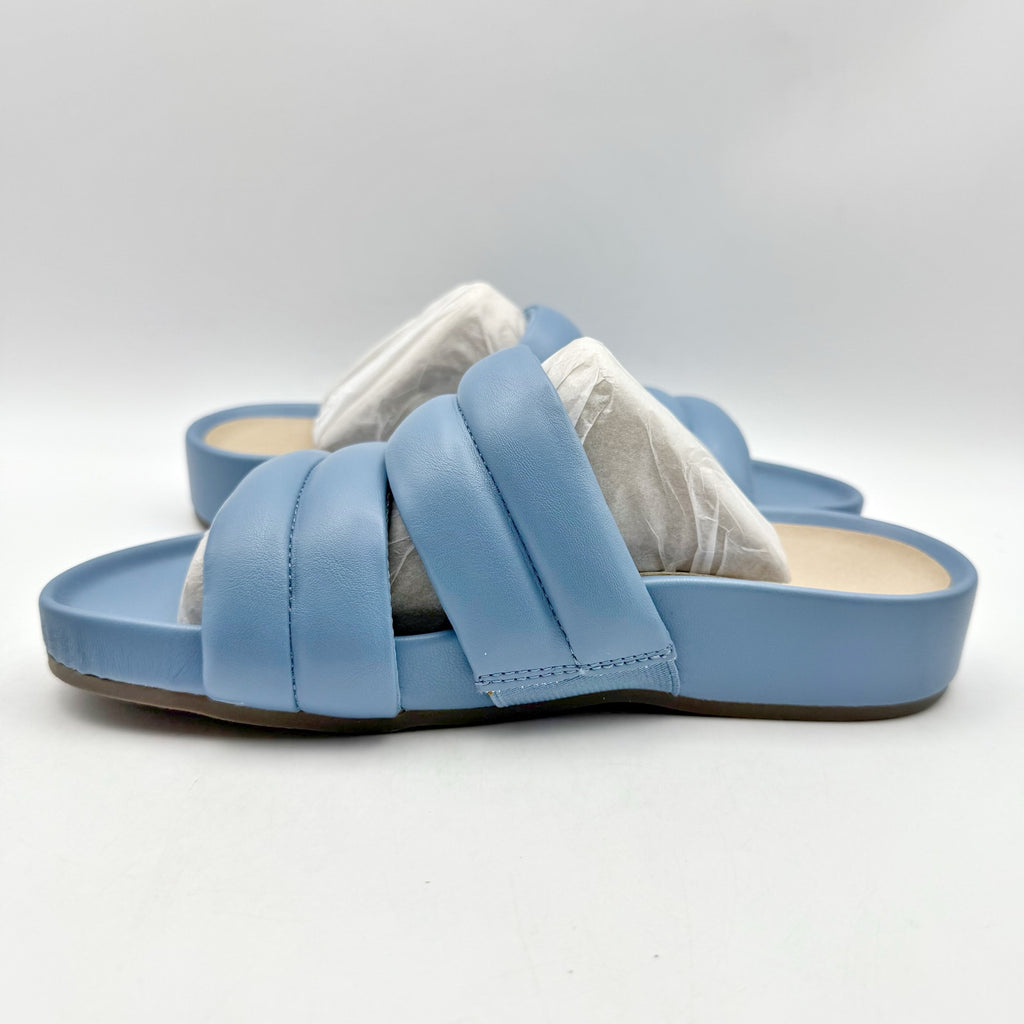 Vionic Womens Mayla Slide Sandals Size 5 M EU 35 Blue Comfort NIB