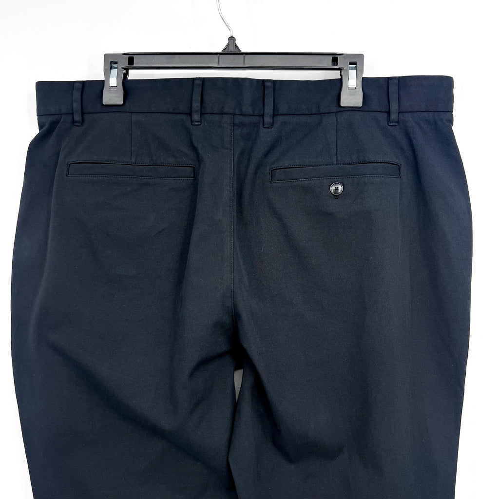 EVERLANE Uniform Mens Performance Chino Pants 38x28 Black Athletic Fit NWT