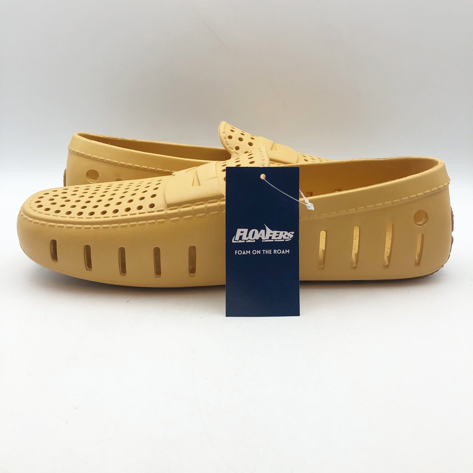 Floafers Mens Country Club Driver 2.0 Loafer Size 11 Yellow Dunne Gum NWT