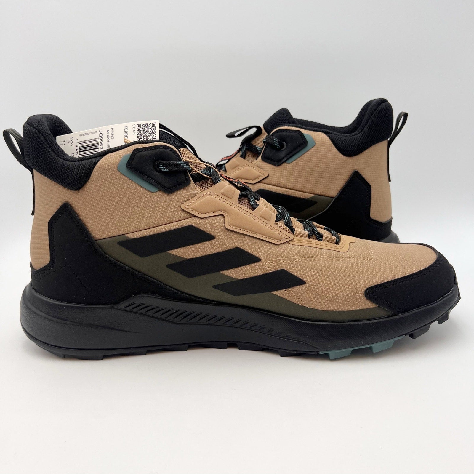 Adidas Mens Terrex Anylander Mid Walking Boots US 13 Brown Black Waterproof NIB