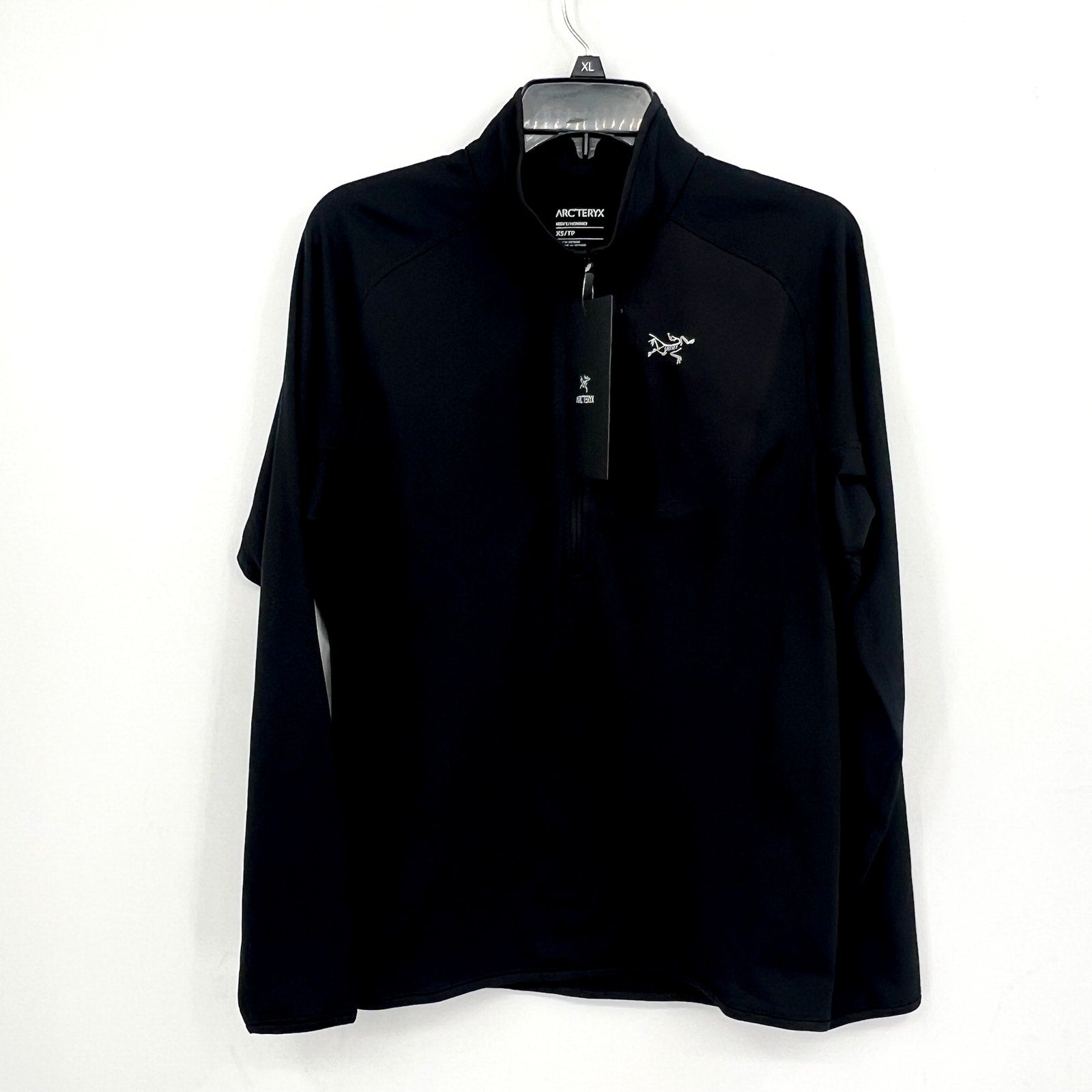 ARCTERYX Men's Delta Half-Zip Pullover Sweatshirt XS Black Jacket NWT