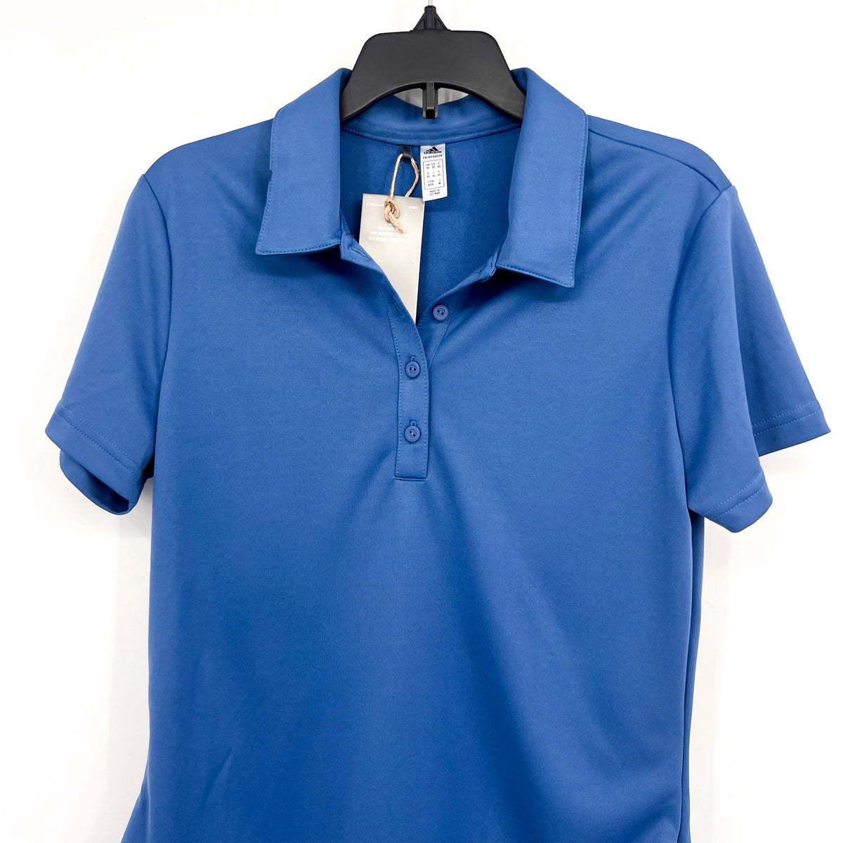 ADIDAS Women's Performance Primegreen Golf Polo Shirt XS Blue Short Sleeve NWT