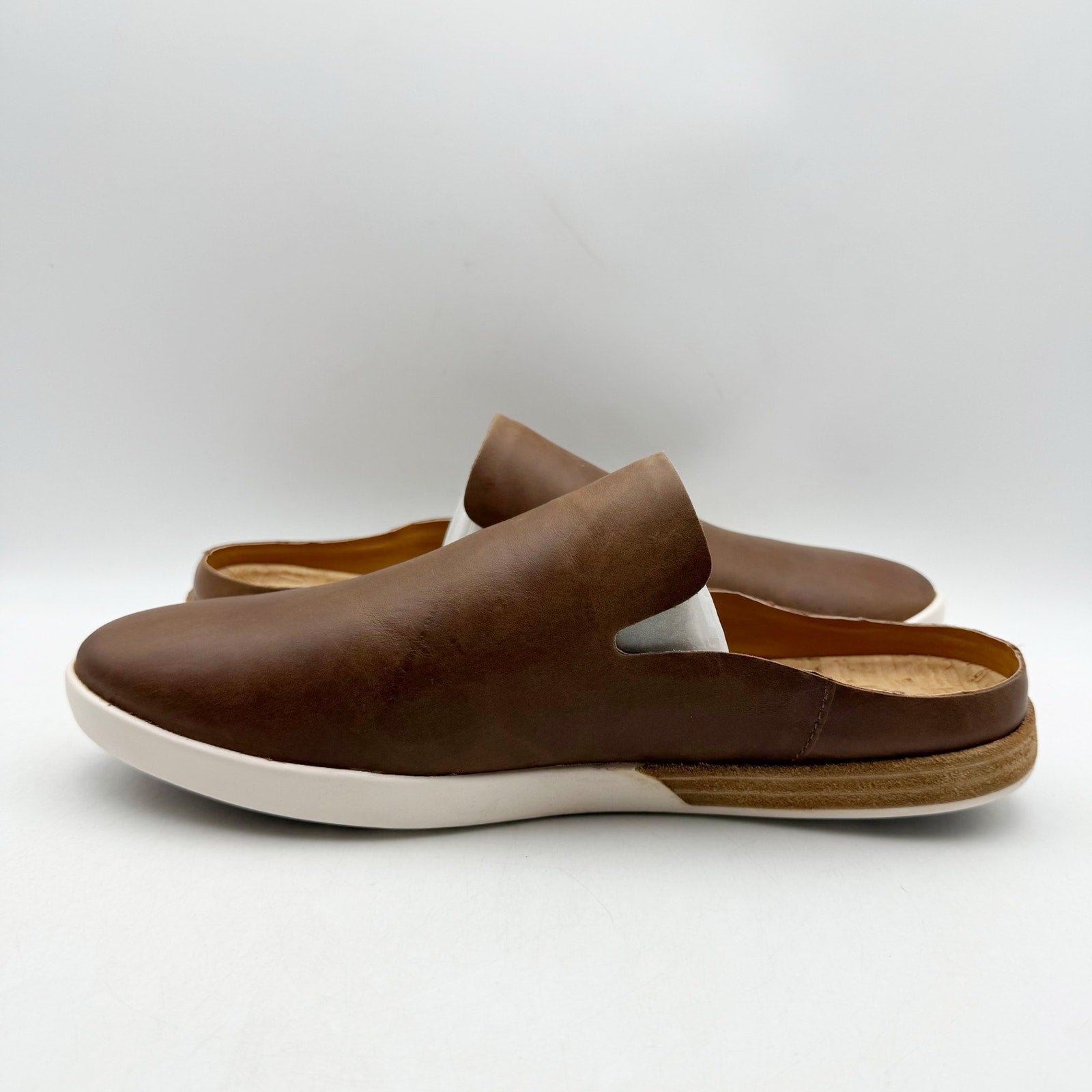 Kork-Ease Womens Phoebe Mules US 9.5 M Brown Leather Waterproof NWOB