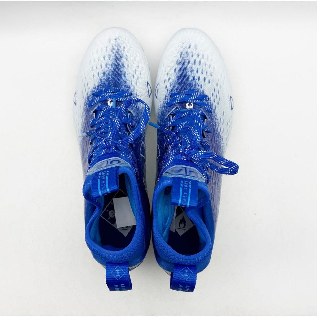 Under Armour Mens Spotlight Lux MC 2.0 Football Cleats Size 10 Blue White NWOB