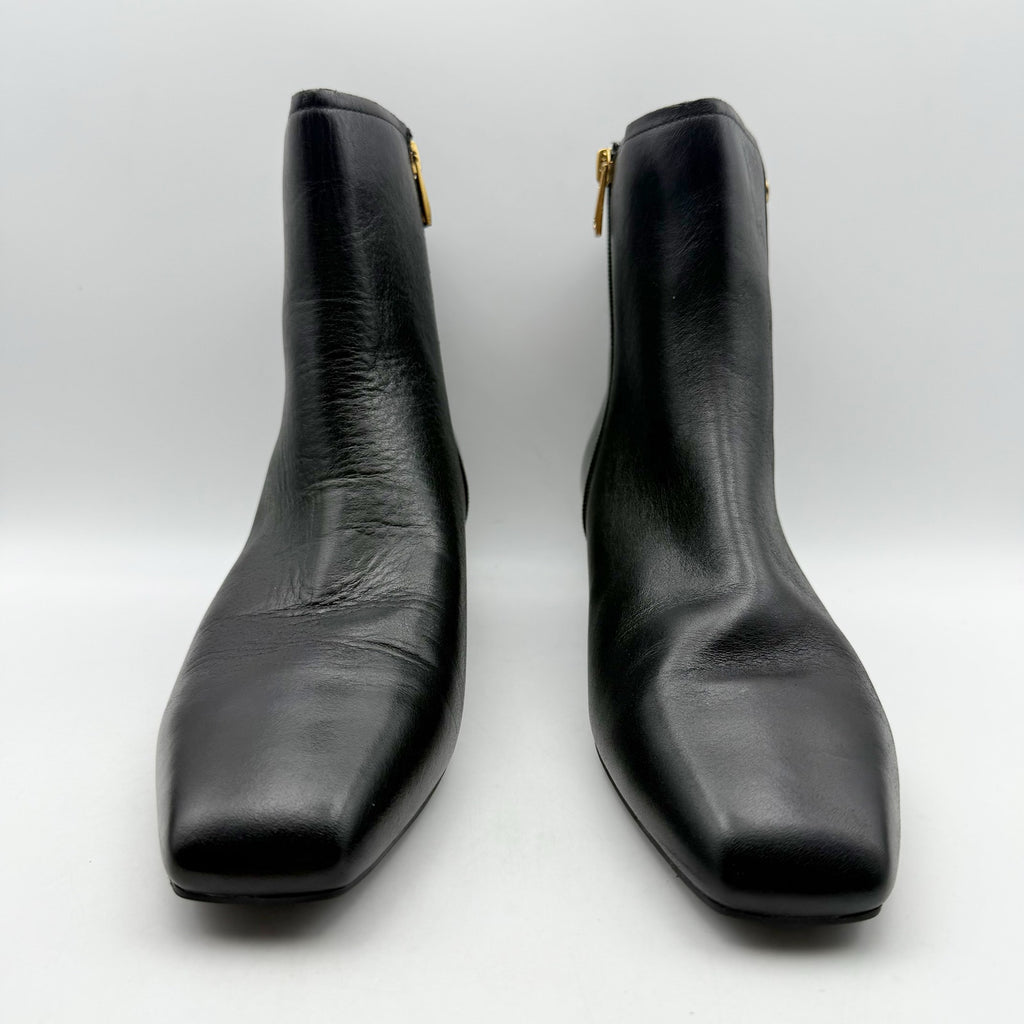 Naturalizer Womens Raffee Ankle Boots US 11 M EU 42 Black Leather Booties NWOB