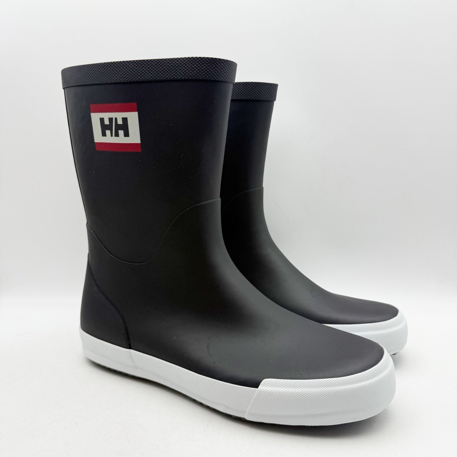 Helly Hansen Womens Nordvik 2 Rain Boots US 8 EU 38 Black White NWOB