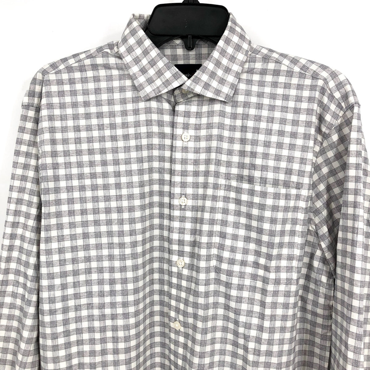 JOHNNIE O Men's Ashworth Performance Button Up Shirt Medium Light Gray NWOT