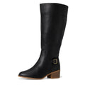 Dr. Scholls Womens Adeline Knee High Boots Size 7.5 M WIDE CALF Black NIB