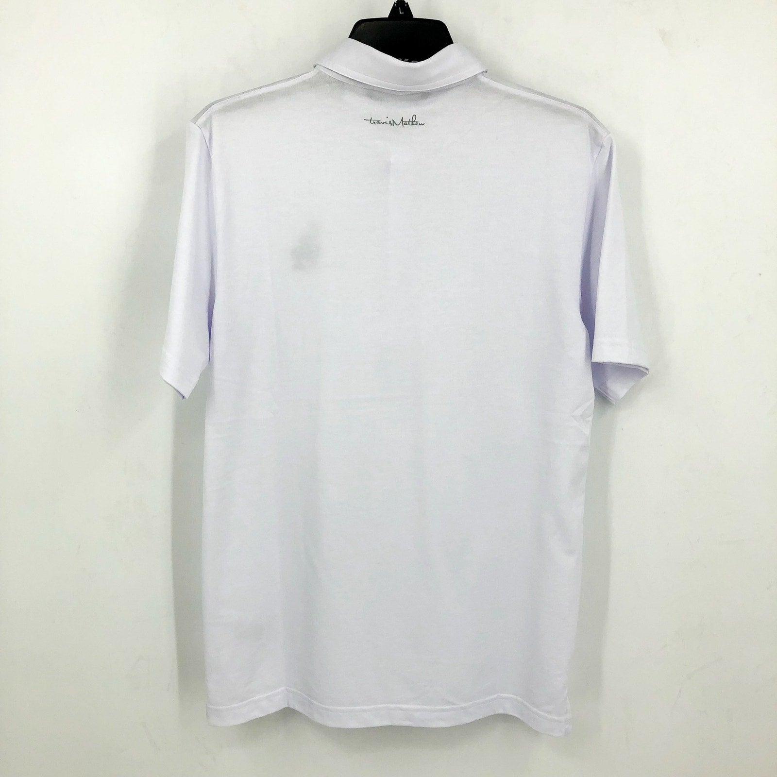 TRAVIS MATHEW Men's The Zinna Polo Shirt Small White Los Angeles Dodgers NWT