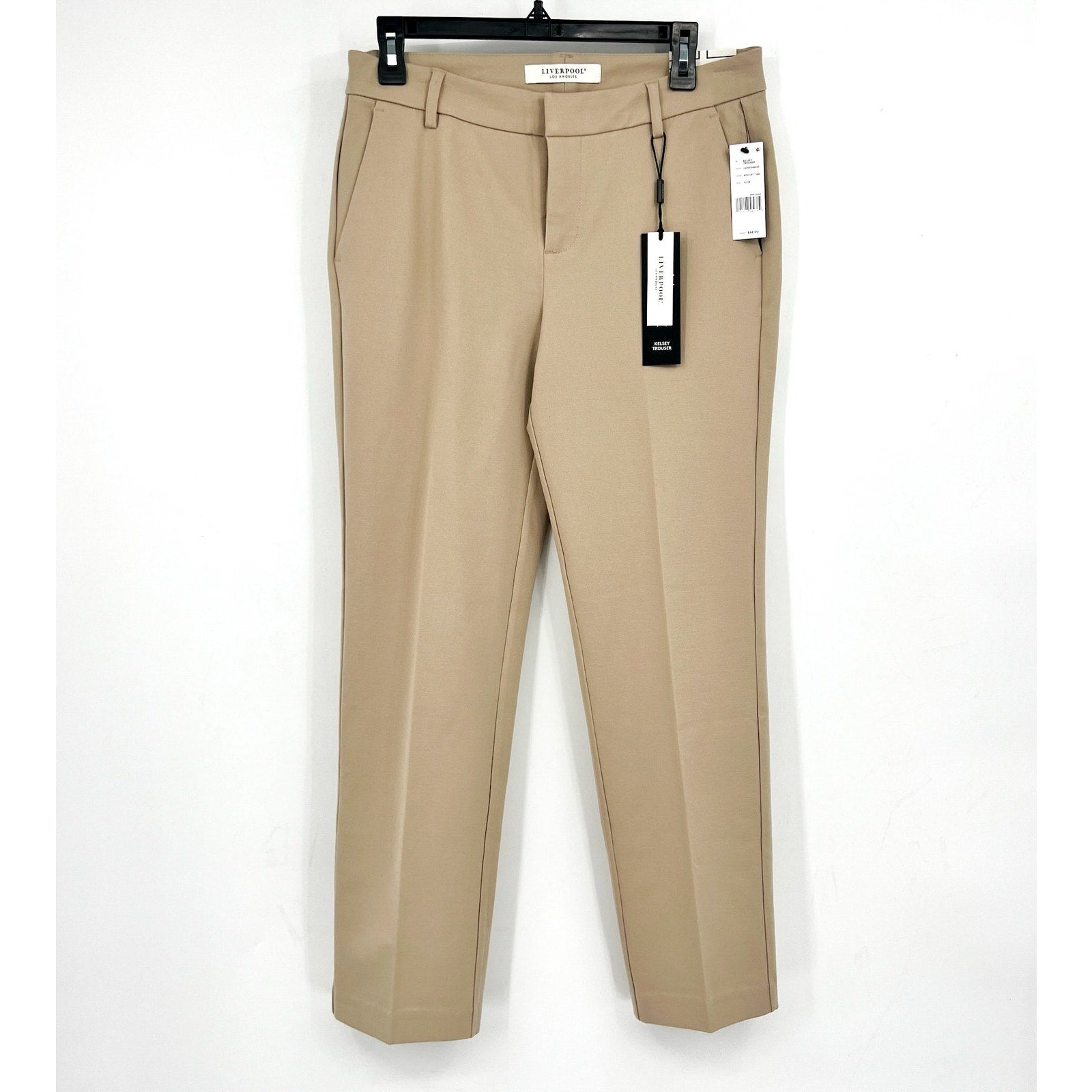 LIVERPOOL Women's Kelsey Knit Trouser Size 6 - 28 Biscuit Tan Super Stretch NWT