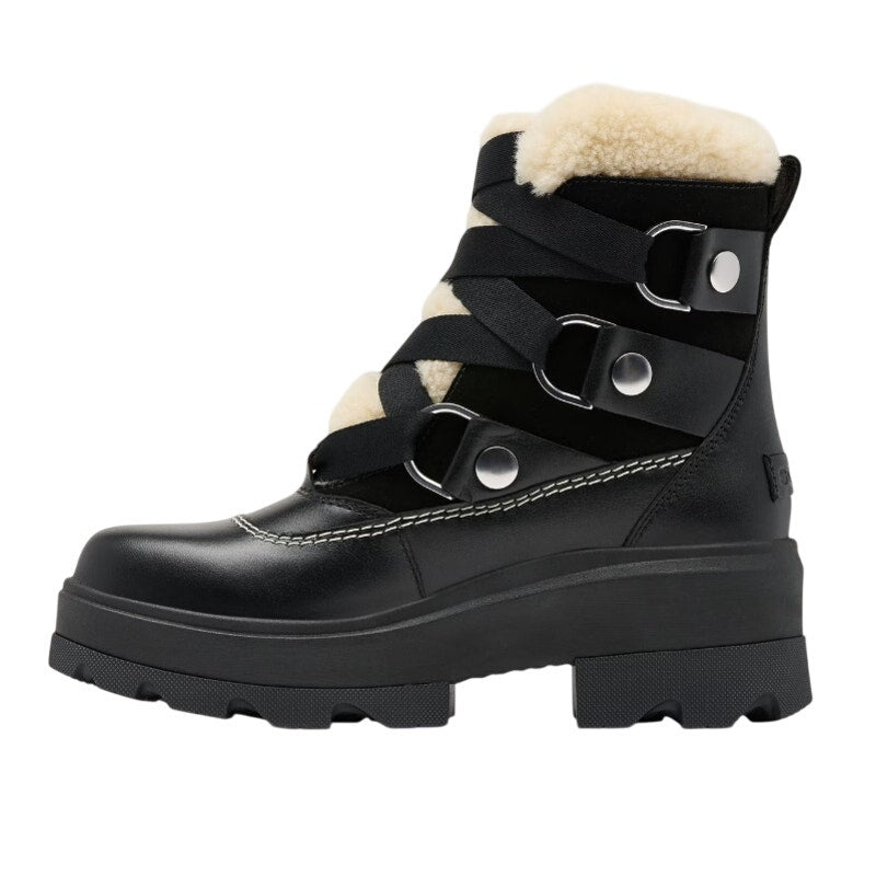 Sorel Womens Joan FRWD Cozy Boots US 6.5 EU 37.5 Black Leather Waterproof NIB