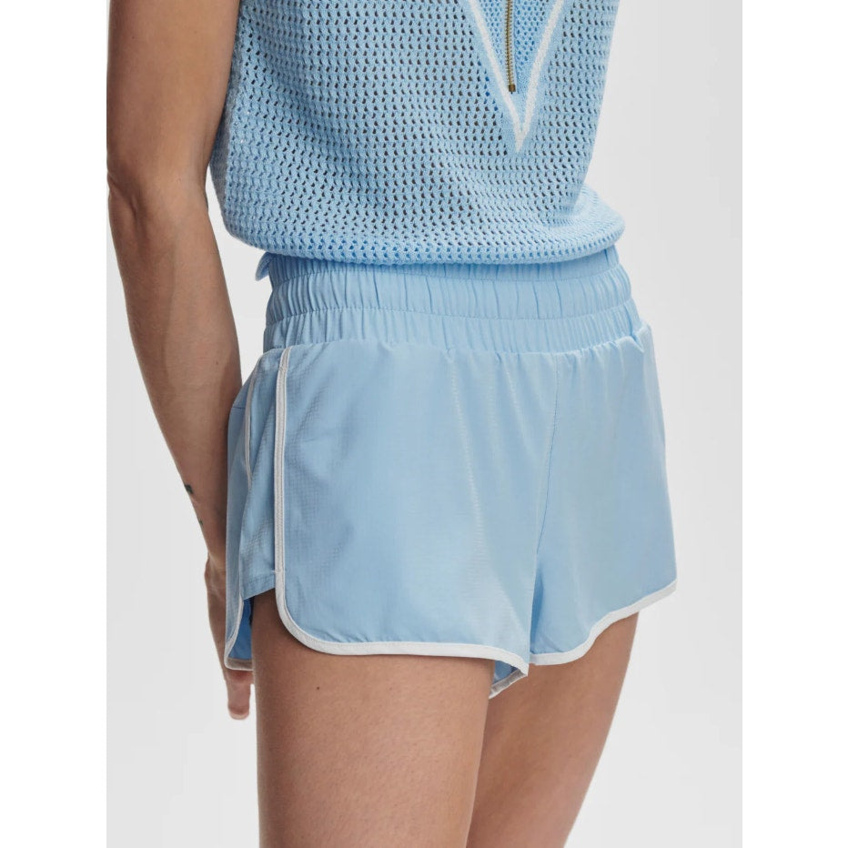 VARLEY Women's Arlington Running Shorts Large Airy Blue 2'' Inseam NWT