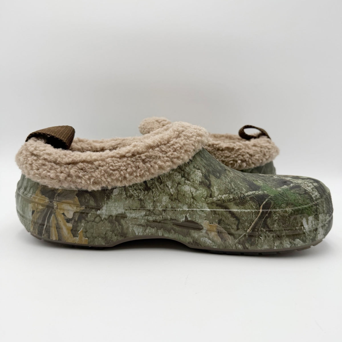 Crocs Mens Classic Lined Shorty Clogs Size 11 Real Tree Green Camo NWT