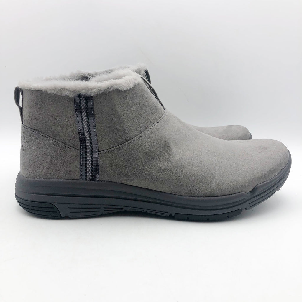 Ryka Womens Amber Ankle Boots US 11 M EU 42 Grey Suede Weatherproof NIB