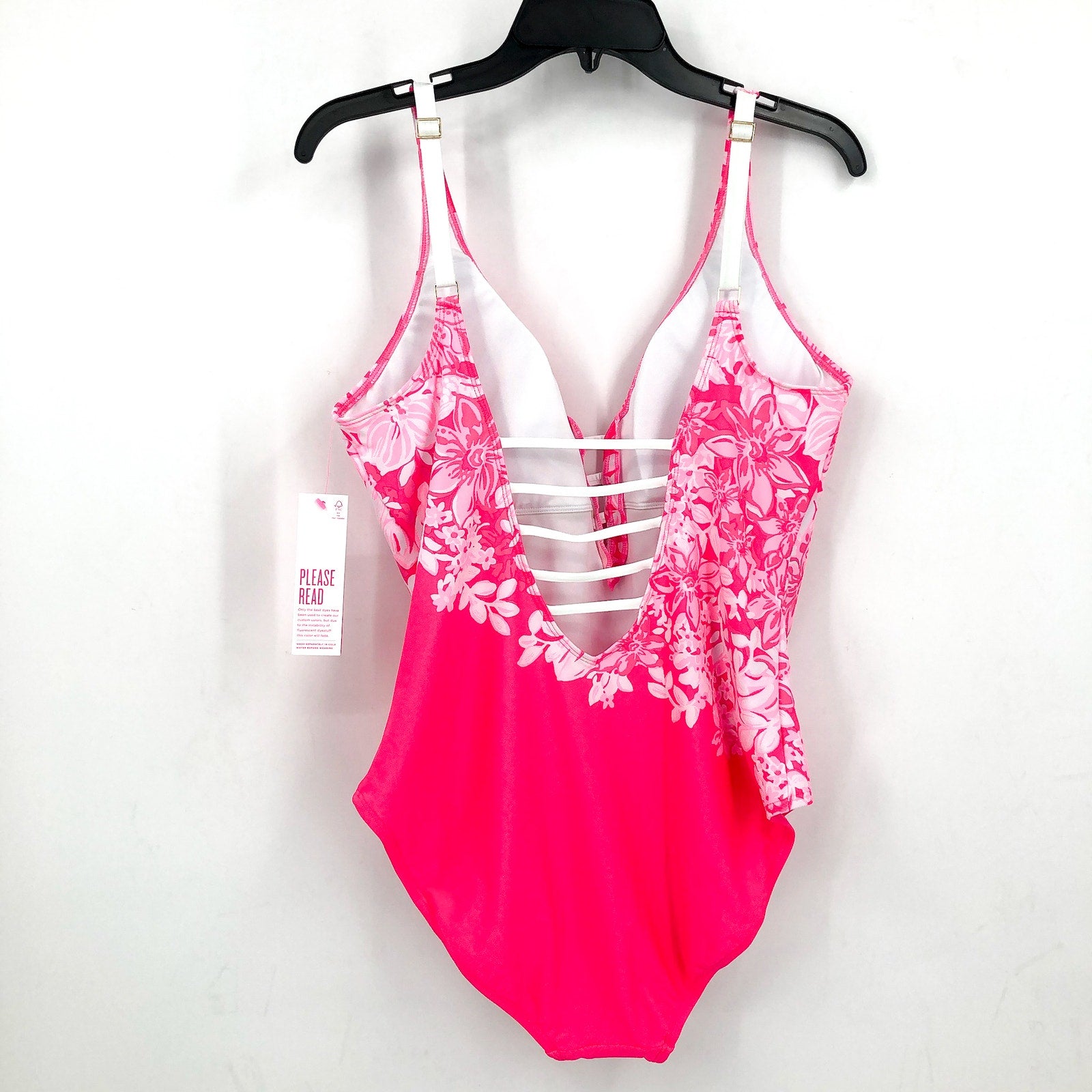 LILLY PULITZER Women's Jaspen One Piece Swimsuit Size 16 Roxy Pink NWT