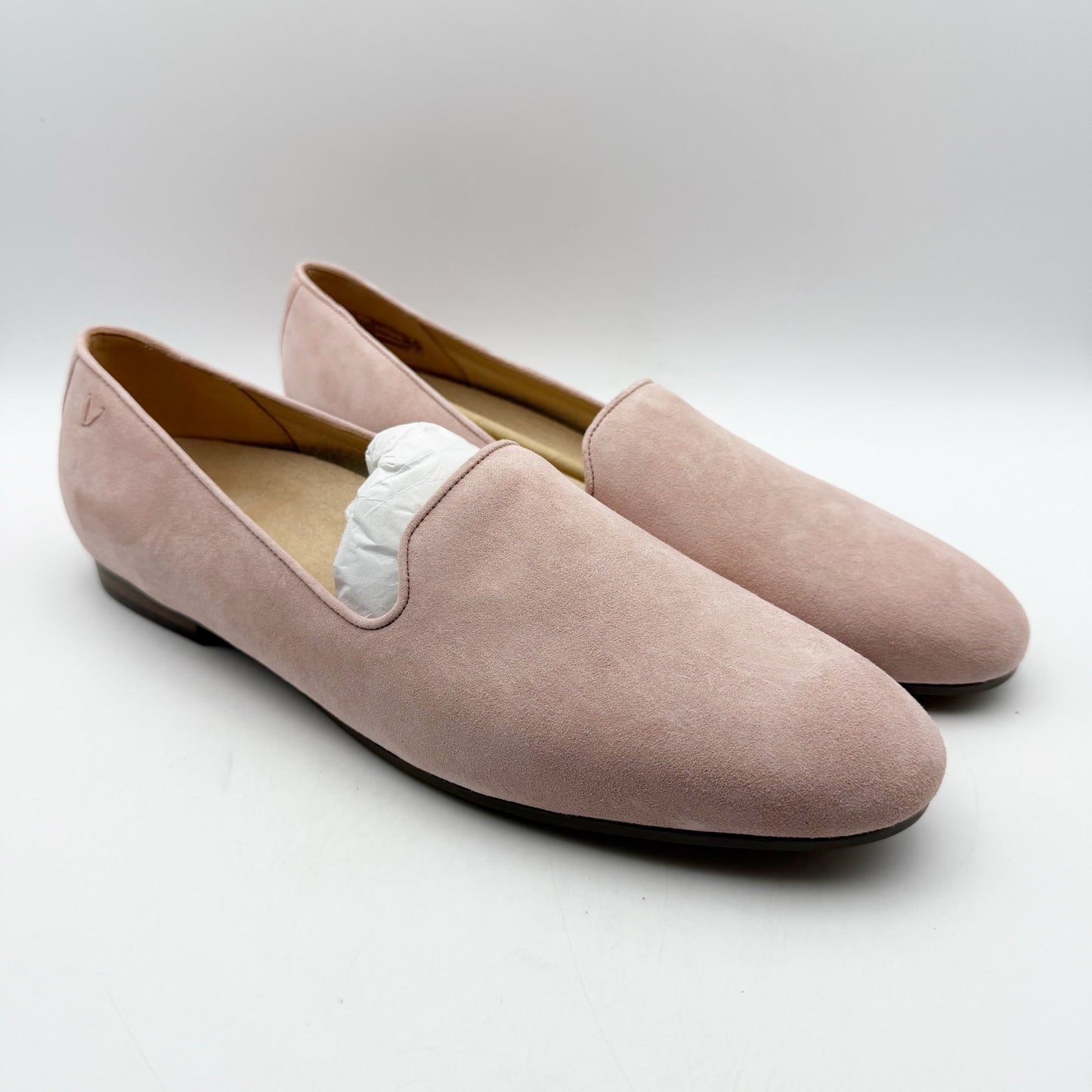 Vionic Womens Willa ll Flat Loafers US 13 EU 45 Pink Suede Slip On NWOB