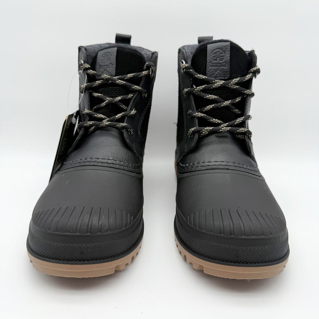Kamik Mens Hemlock Lo Winter Boots US 8 Black Leather Waterproof Insulated NIB