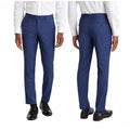 PENGUIN Men's Osman Wool Blend Dress Pants 40x32 Steel Blue Flat Front NWOT
