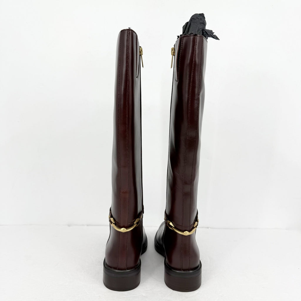 Vince Camuto Womens Adria Knee High Boot 6.5 M Narrow Calf Mahogany Leather NIB