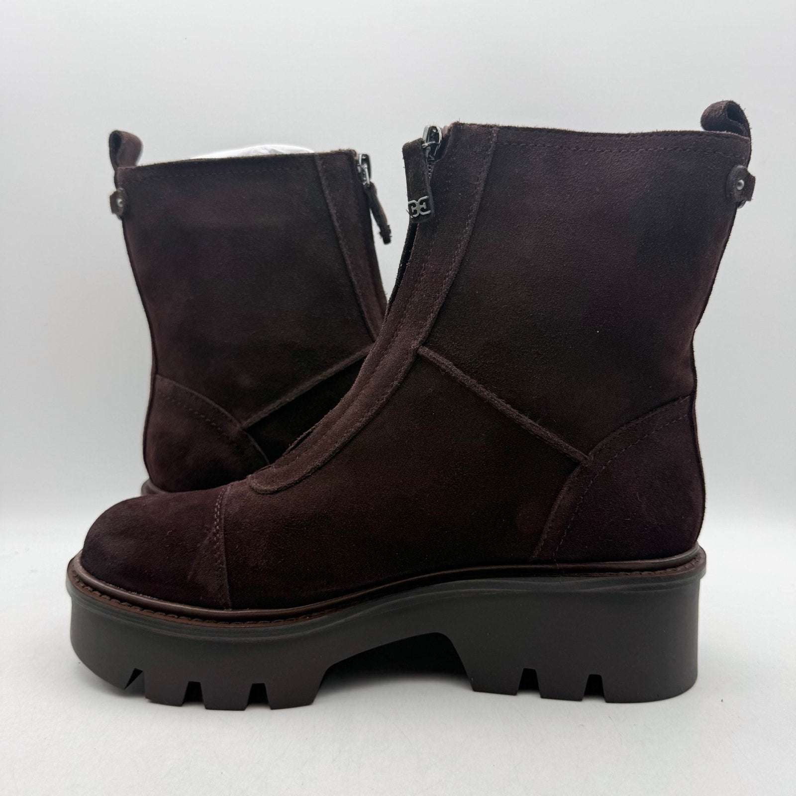 Sam Edelman Womens Cooper Chelsea Ankle Boot US 8 M Cafe Noir Brown Suede NIB