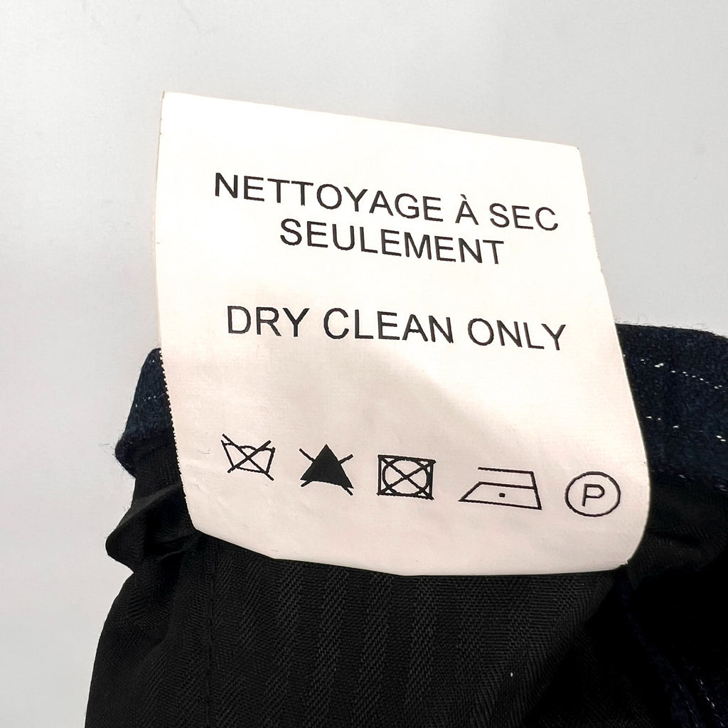 SOUL OF LONDON Men's Flat Front Dress Pants 40R Navy Blue Pinstriped NWOT