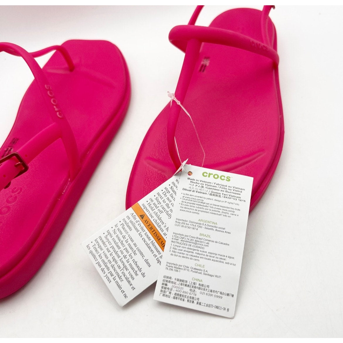 Crocs Women's Miami Thong Sandal Size 11 Dragon Fruit Pink Flip Flop NWT