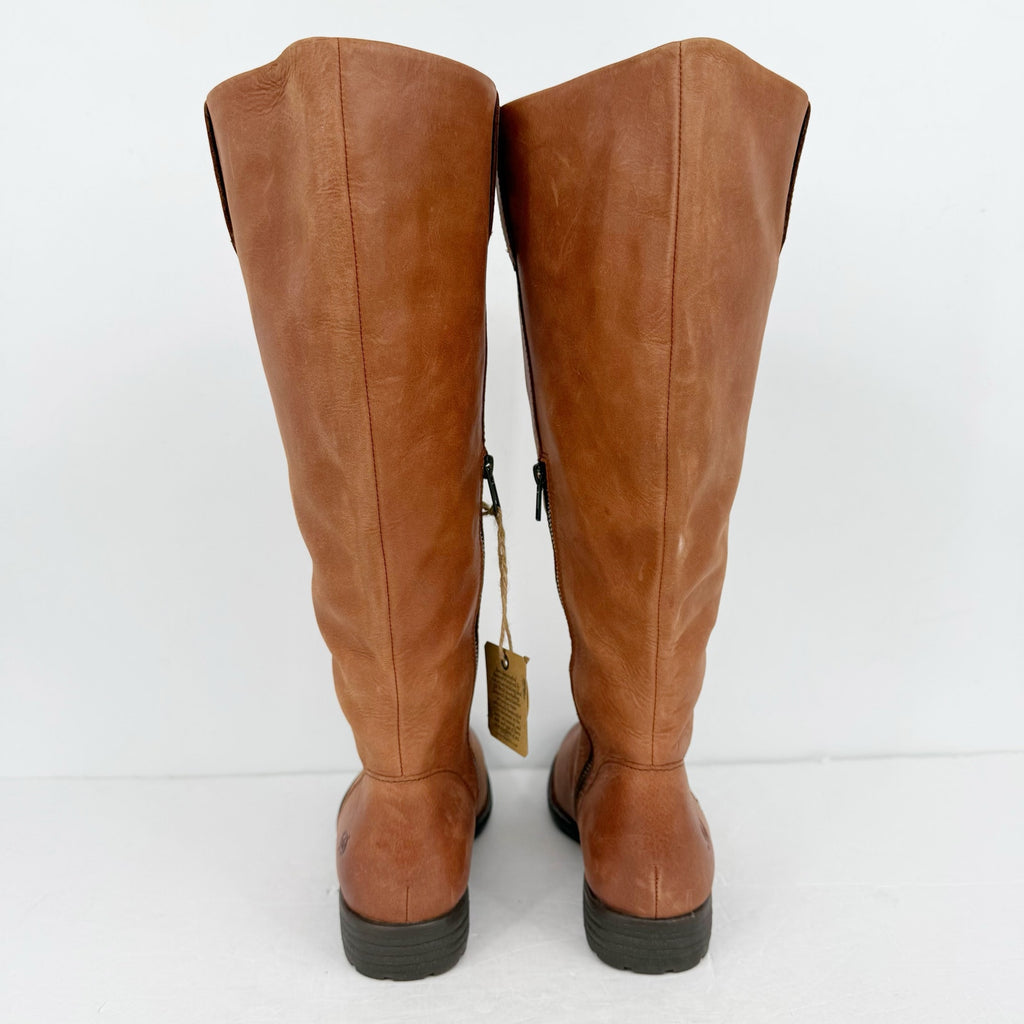 Born Womens Shaunie Knee High Boots US 7.5 M Brown Leather NIB