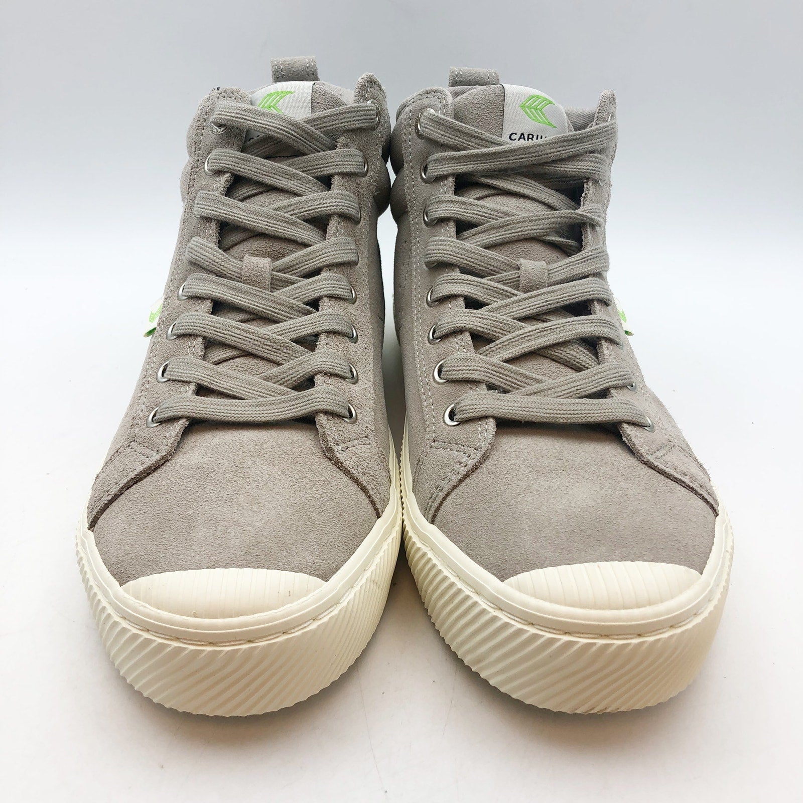 Cariuma OCA High Sneakers Womens 10.5 Mens 9 Cloud Grey Suede NIB