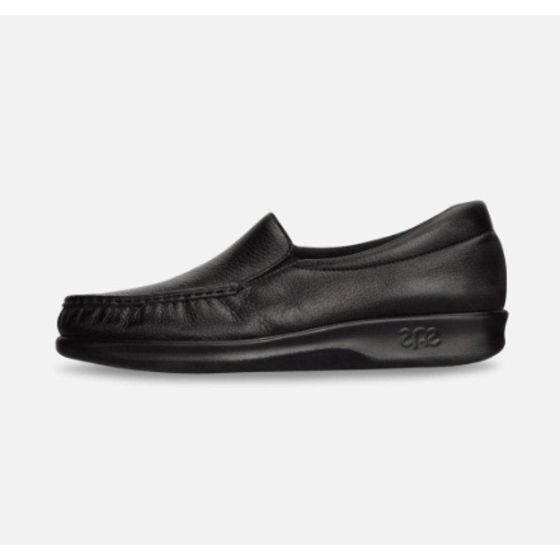 SAS Womens Twin Slip On Walking Shoes US 9.5 M EU 40-41 Black Leather NIB