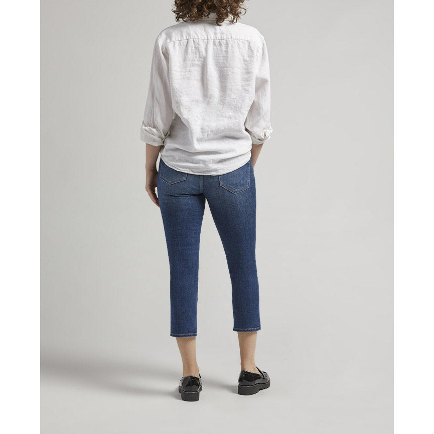 JAG Women's Maya Capri Jeans Size 6 Petite Night Blue Wash Stretch Mid Rise NWT