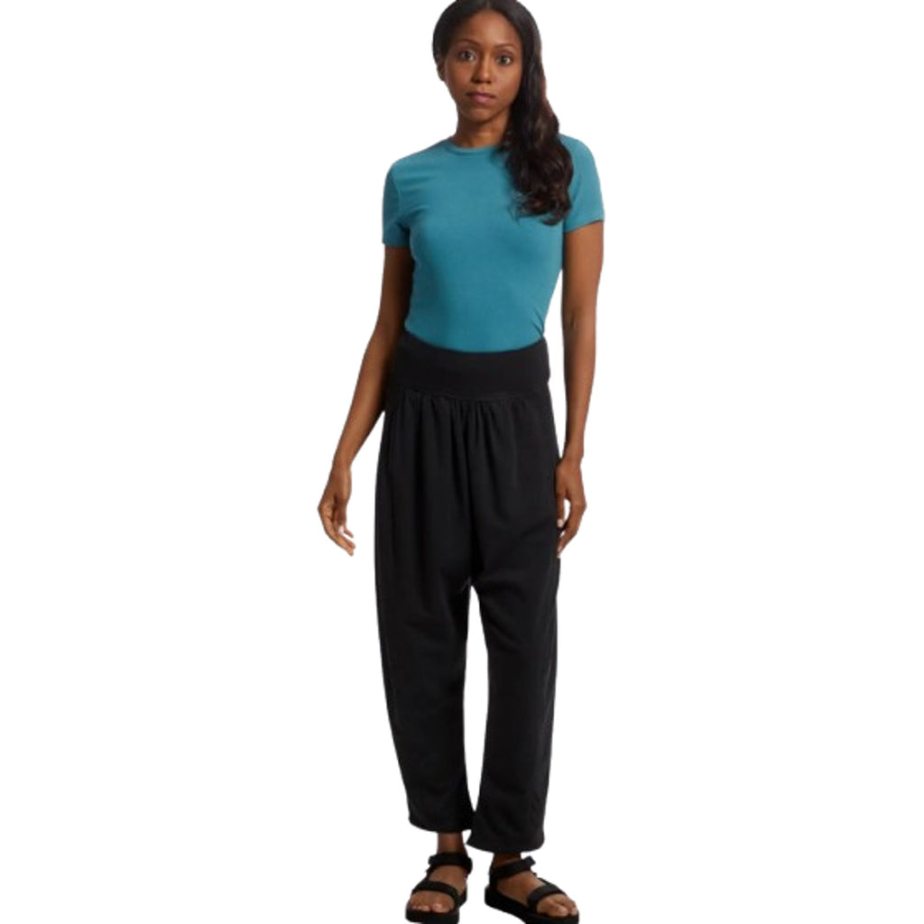 PRANA Mindful Movement Harem Pants Large Black Casual Ankle Pull On Knit NWT