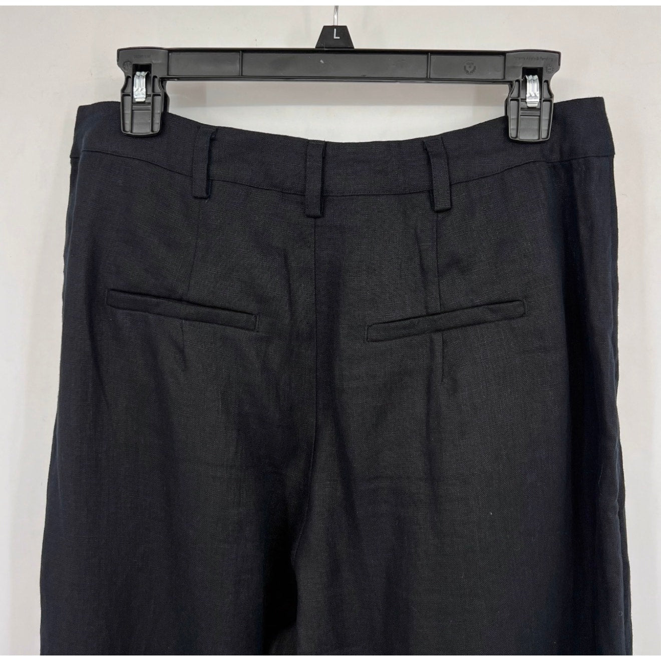 FARM RIO Women's Wide Leg Linen Pants Small Black Low Waist NWT