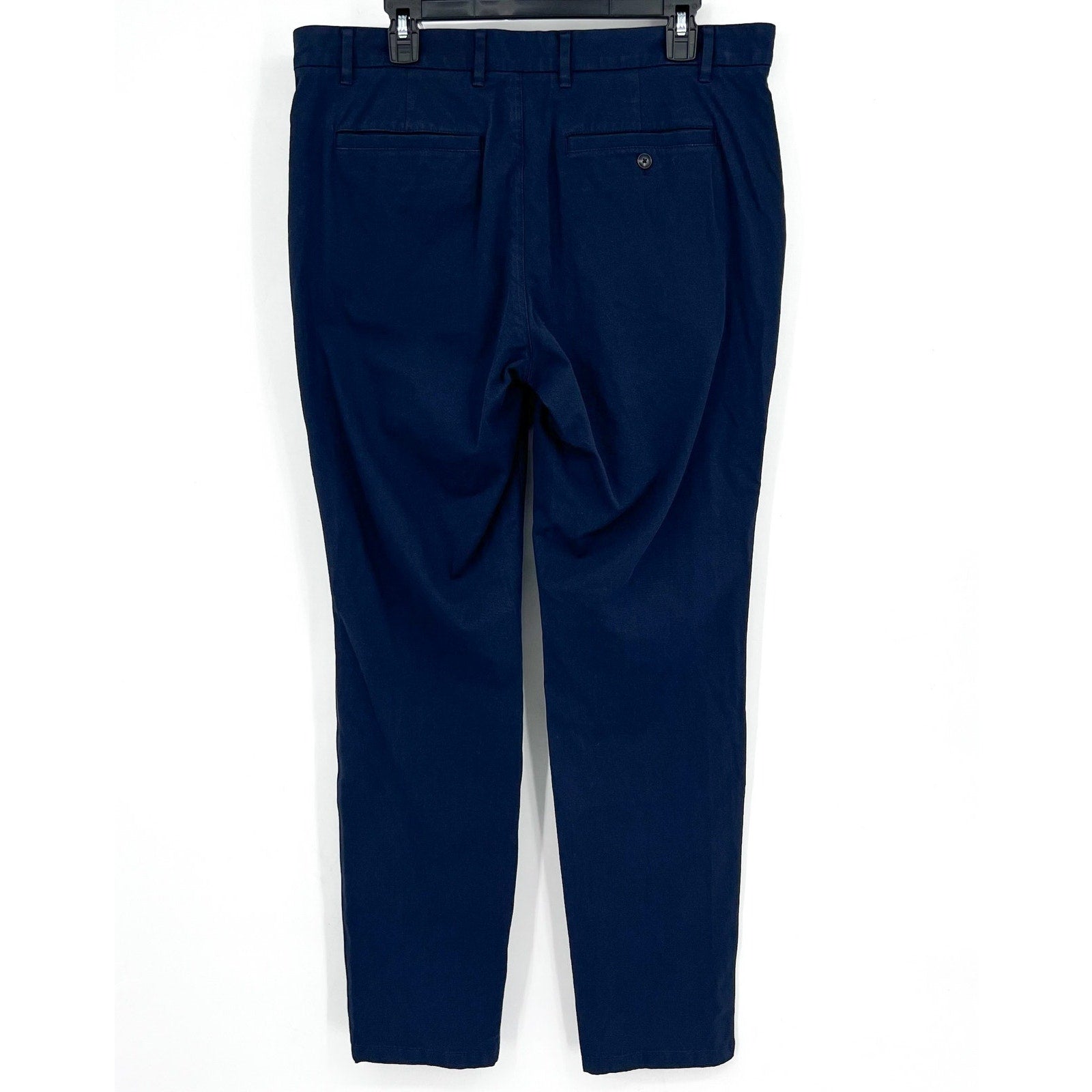 EVERLANE Men's Uniform Performance Chino 35x34 Navy Blue Slim Fit Pants NWT